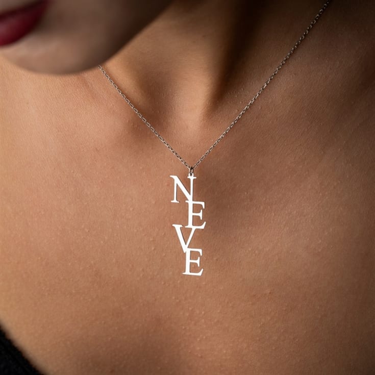Personalised Vertical Initials Necklace product image