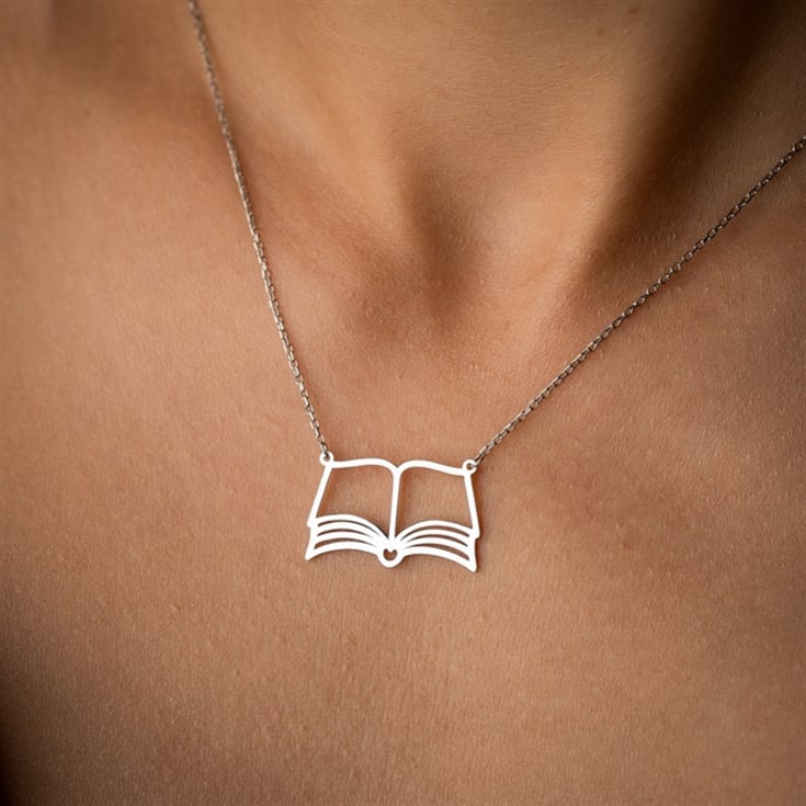 Open Book Necklace product image