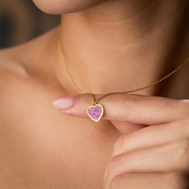 Heart Birthstone Necklace product image
