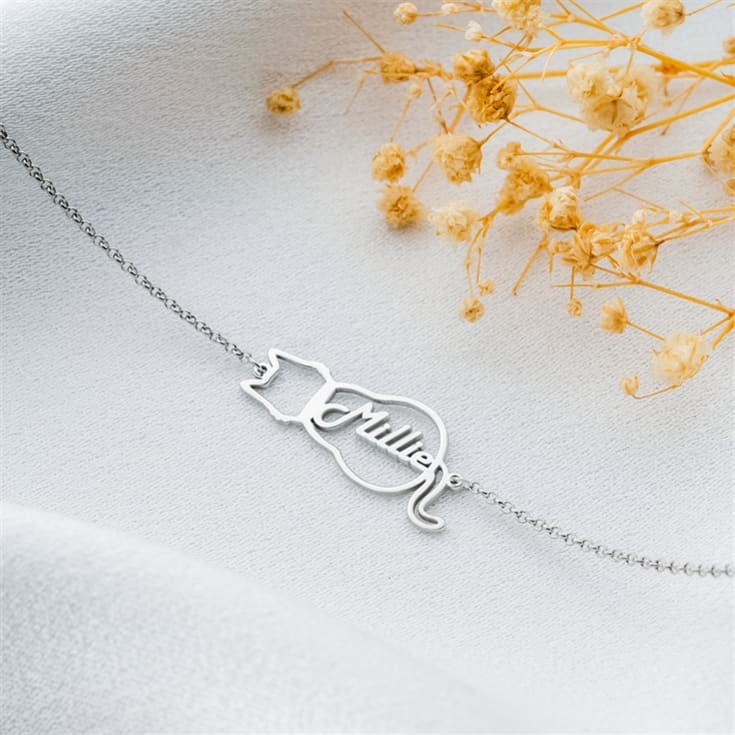Personalised Cat Bracelet with Name product image
