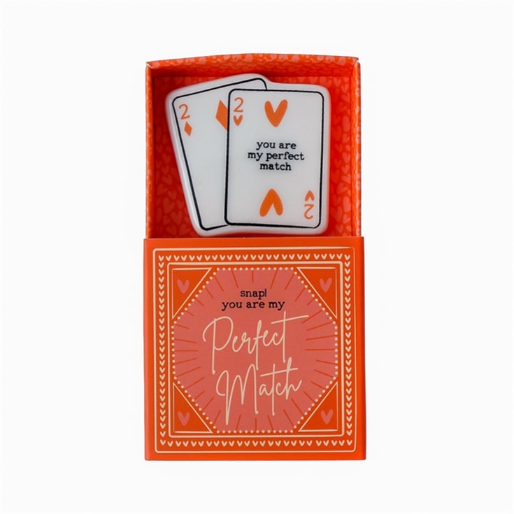 The Gift Experience "You Are My Perfect Match" Ceramic Matchbox Token
