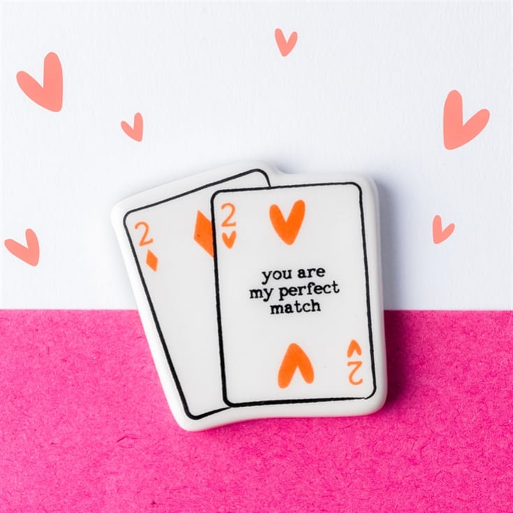 "You Are My Perfect Match" Ceramic Matchbox Token product image