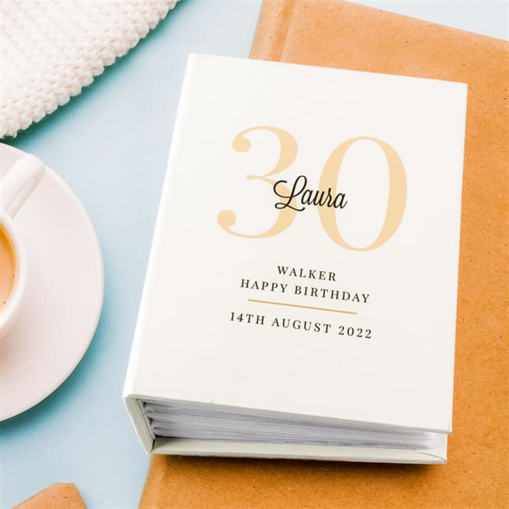 Personalised 30th Birthday 6x4 Photo Album with Sleeves product image