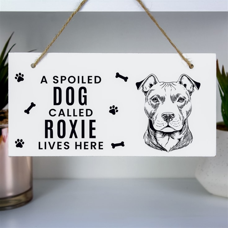 Personalised Dog Breed Wooden Sign product image