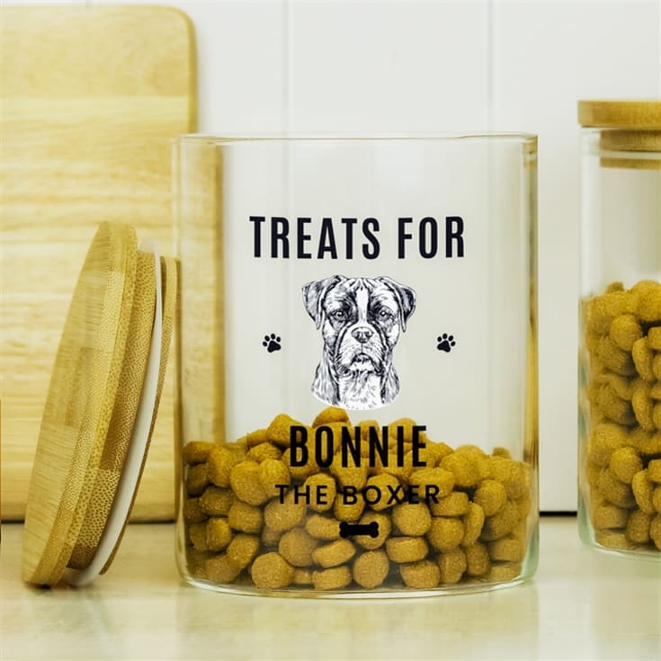 Personalised Dog Breed Glass Treat Jar product image