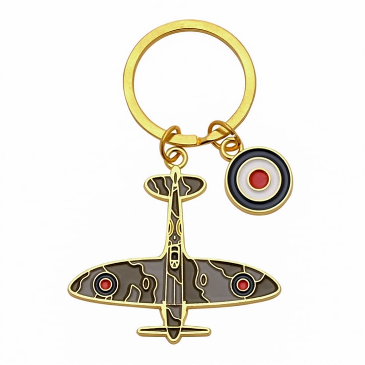 RAF Spitfire Enamel Keyring product image