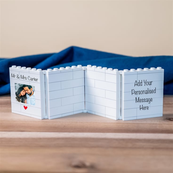 Personalised Fold-Out "Mr & Mrs" LEGO® Brick Photo Albums product image