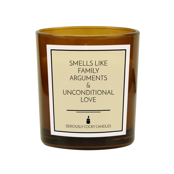 "Smells like Family Arguments and Unconditional Love" Candle product image