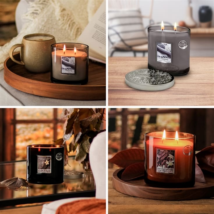 The Gift Experience Lavender Twin Wick Ellipse Candles & Sage