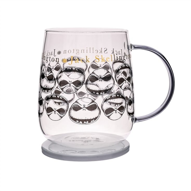 Disney Classic Collectable Nightmare Before Christmas Glass Mug With Lid product image