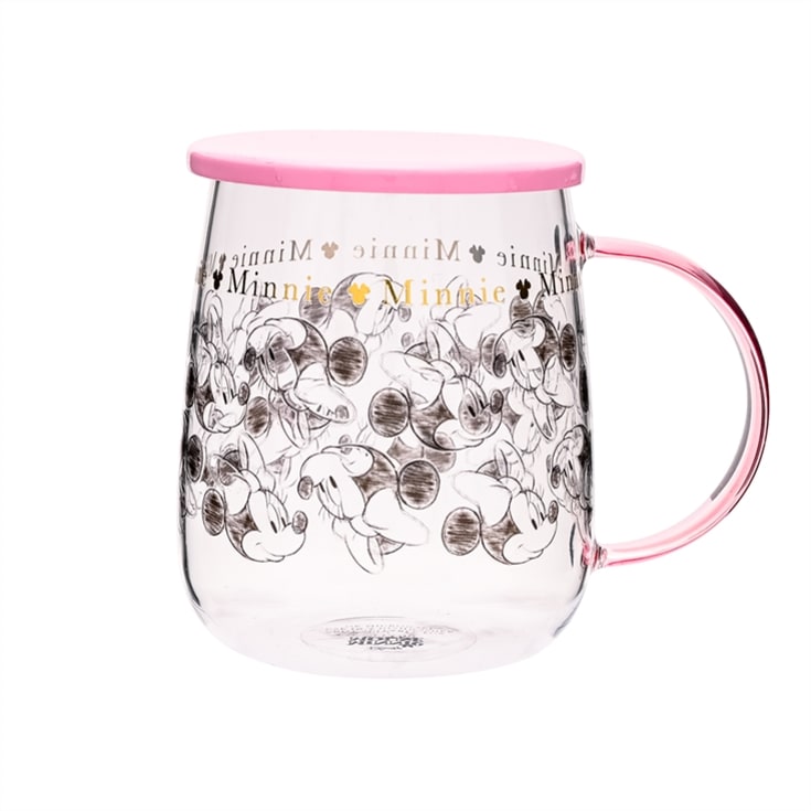 Disney Classic Collectable Minnie Mouse Glass Mug With Lid product image