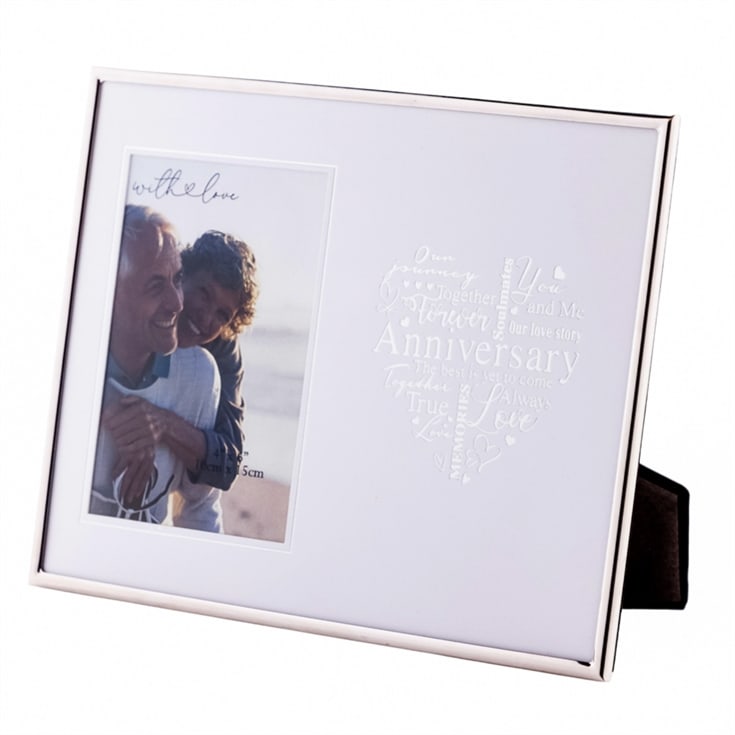 Anniversary Silver Heart Photo Frame product image