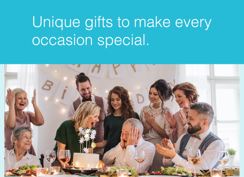 Unique gifts to make every occasion special