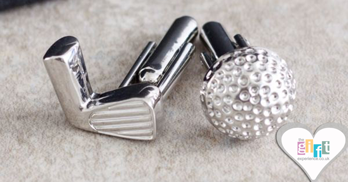 Golf Club Head And Ball Cufflinks Golf Club Head And Ball Cufflinks