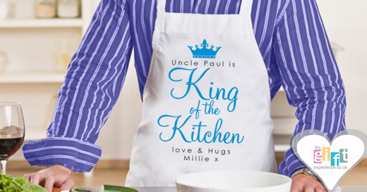 Personalised King Of The Kitchen Apron Personalised King Of The Kitchen Apron