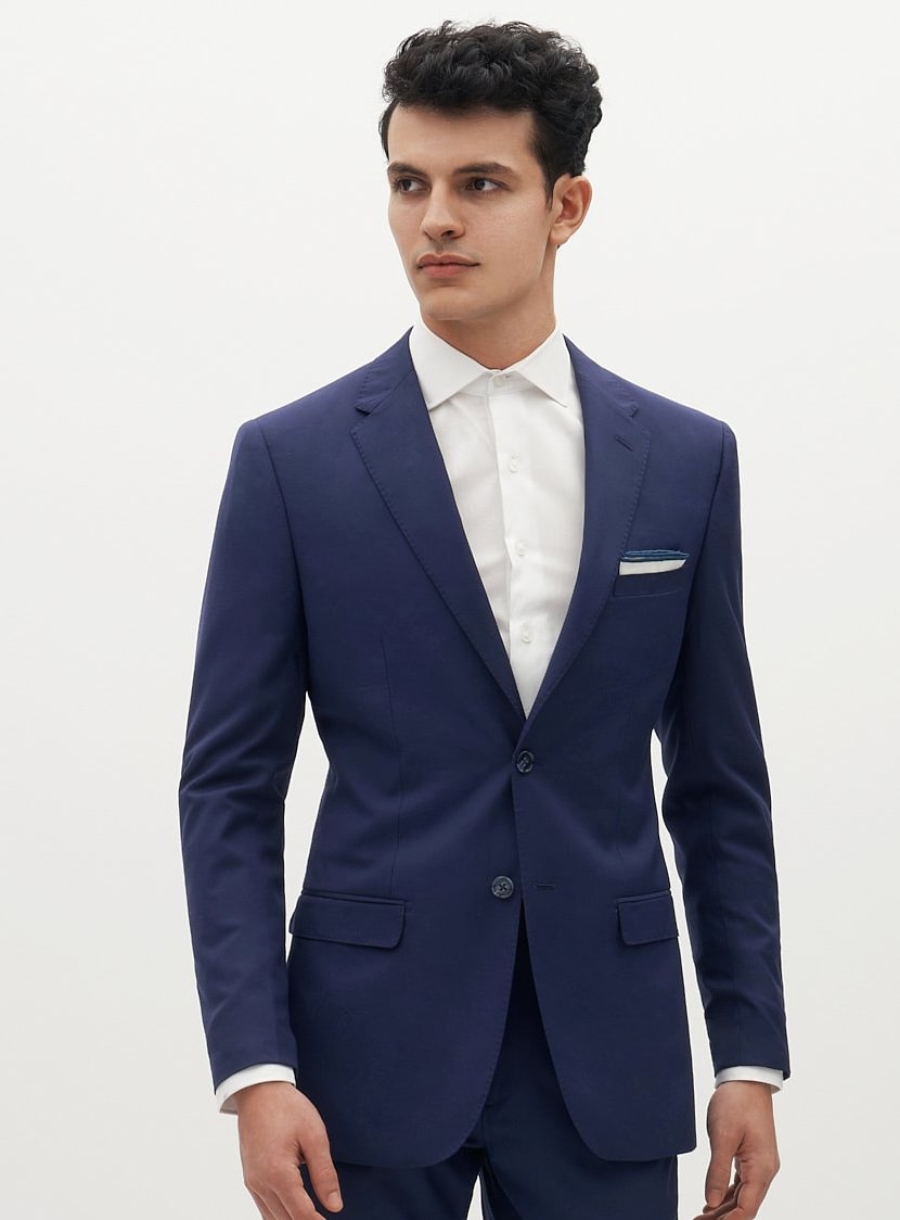 Men's Brilliant Blue Suit Jacket