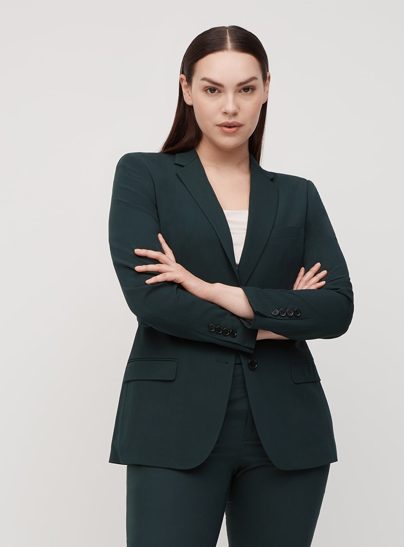 knee length dresses for ladies Meg Blazer - Green
