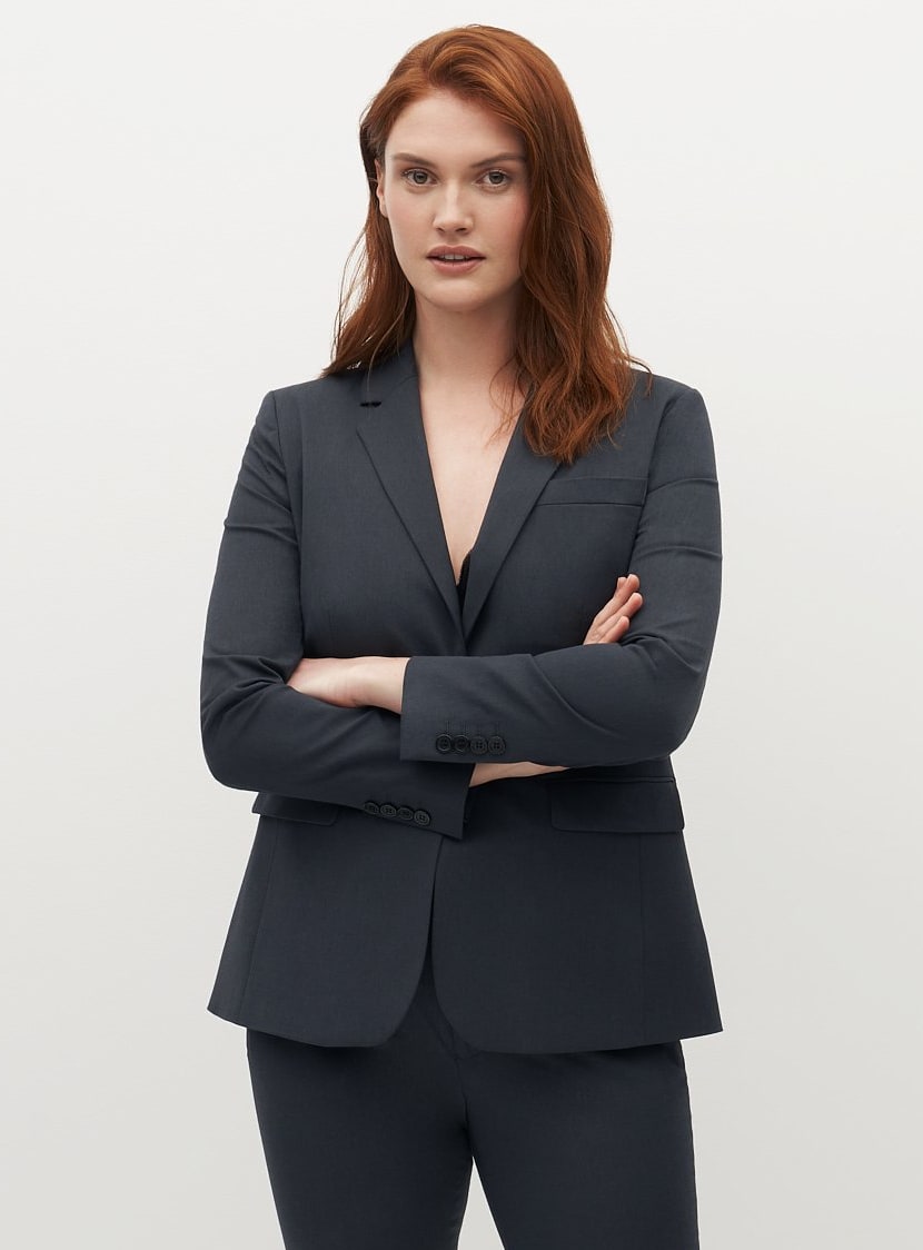 Women's Charcoal Gray Suit Jacket