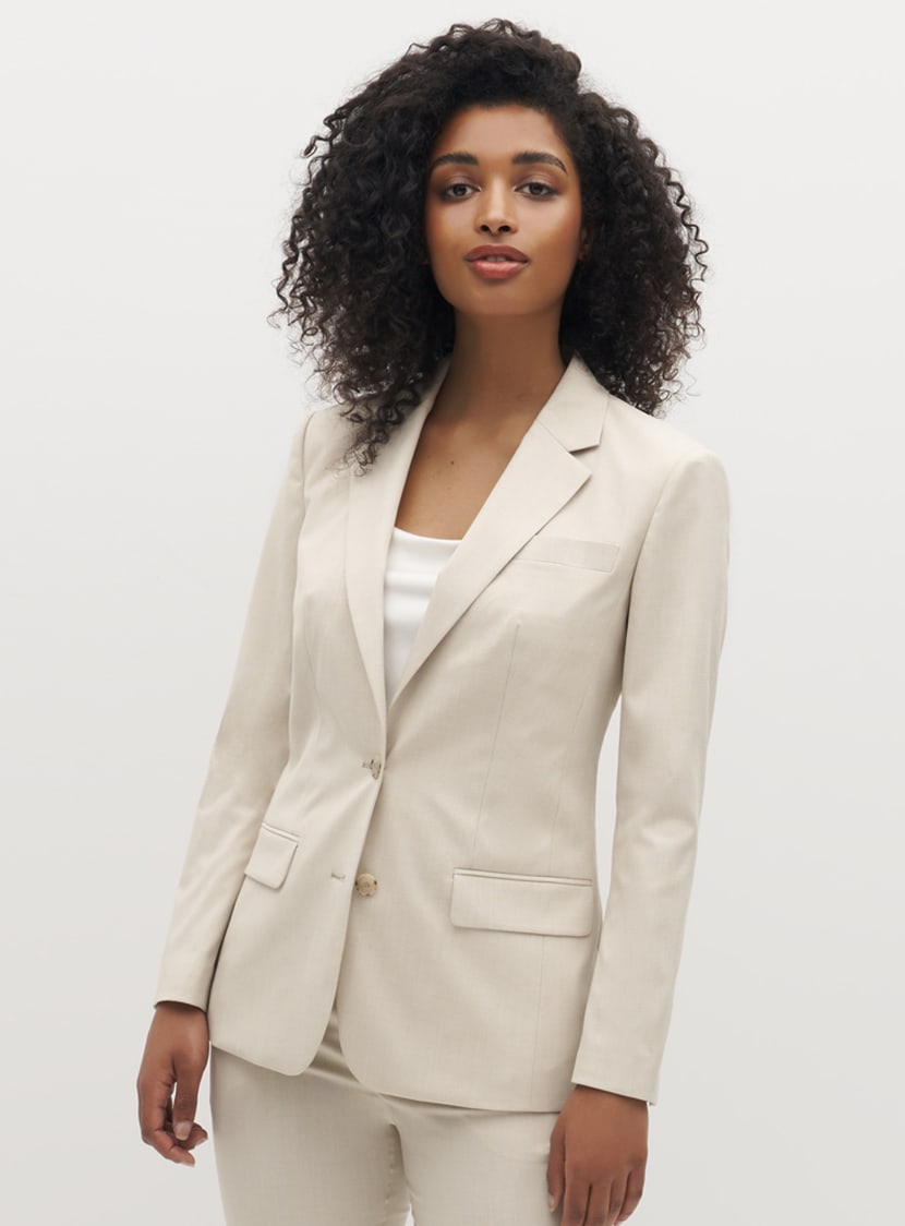 Women's Tan Suit Jacket