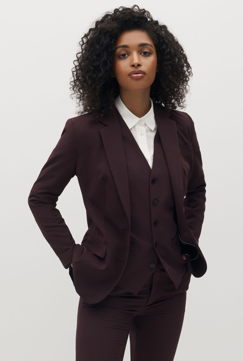 Womens Blazer Suit Top Jacket Casual Smart Ladies Jersey Office Evening Coat