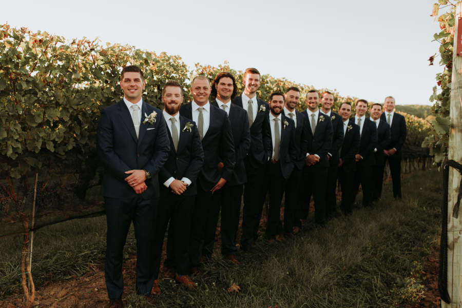 Brett and Leigh - Real Weddings by SuitShop