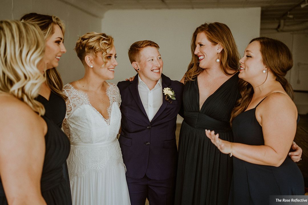 Chelsey and Melanie - Real Weddings by SuitShop