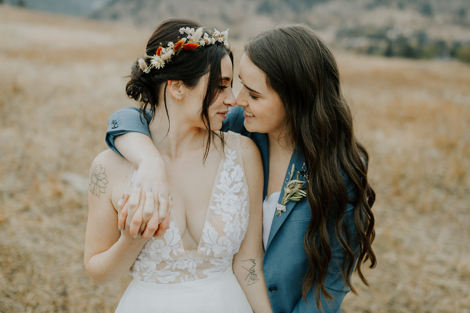 Meredith and Megan - Real Weddings by SuitShop