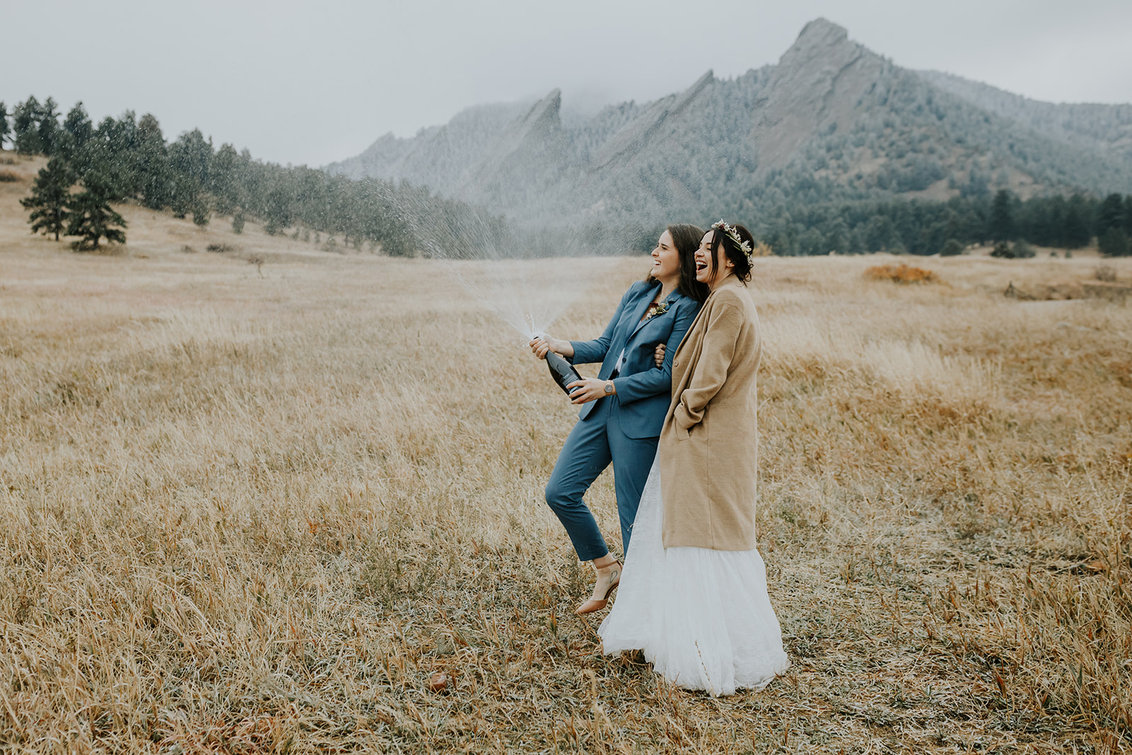 Meredith and Megan - Real Weddings by SuitShop