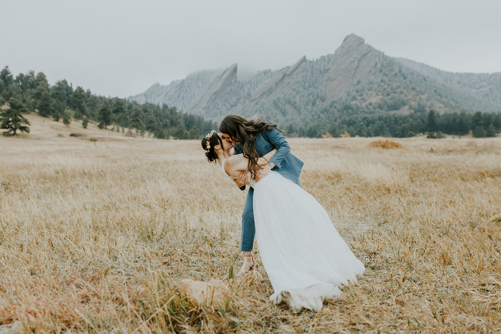 Meredith and Megan - Real Weddings by SuitShop