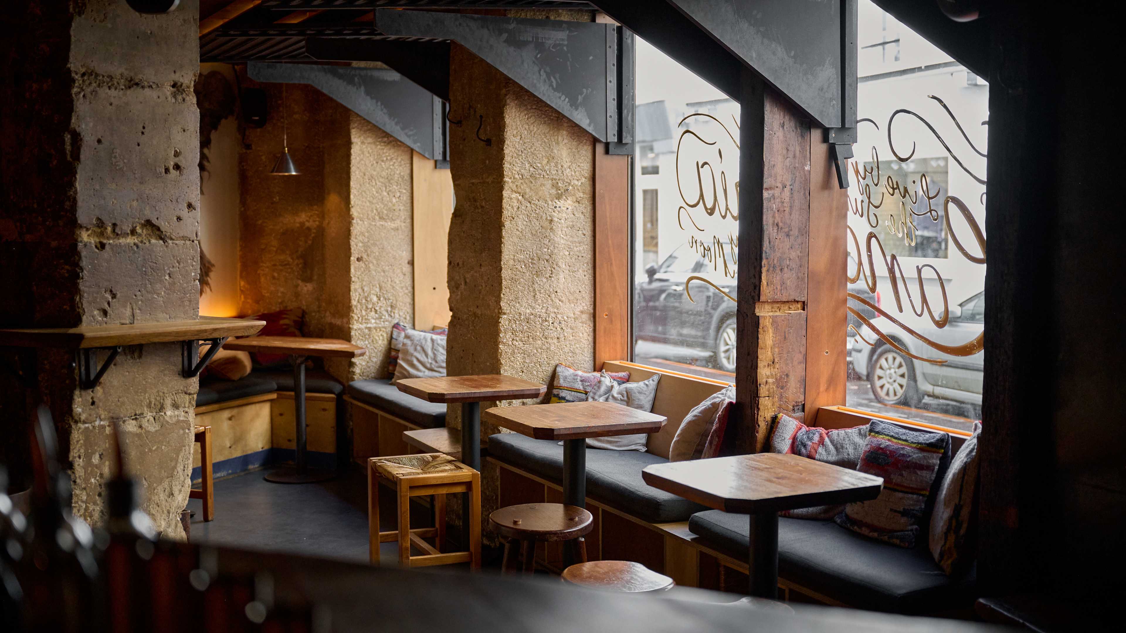 The interior of Candelaria speakeasy in Paris.