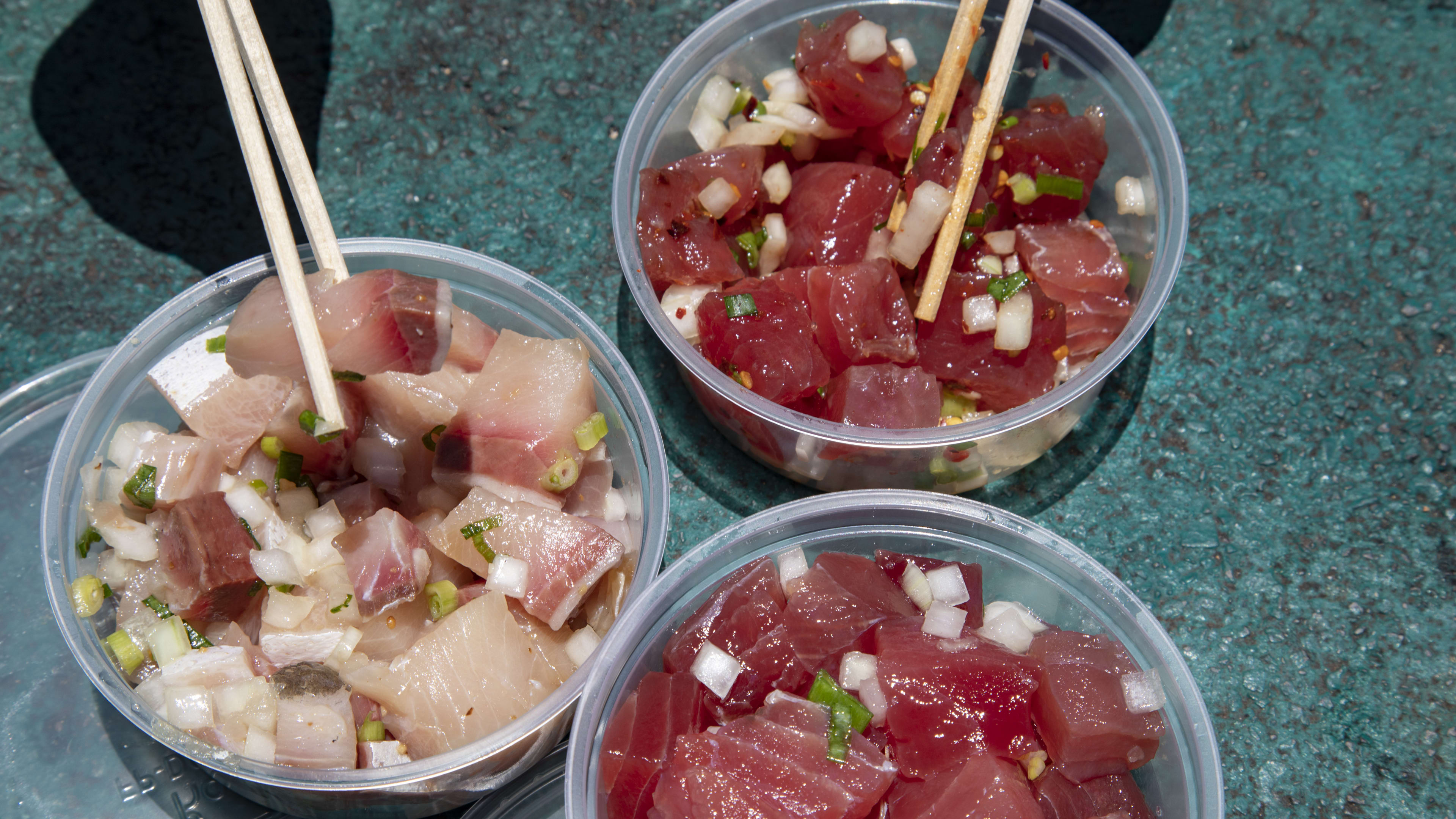 Poke from the Kaohu Store in Maui