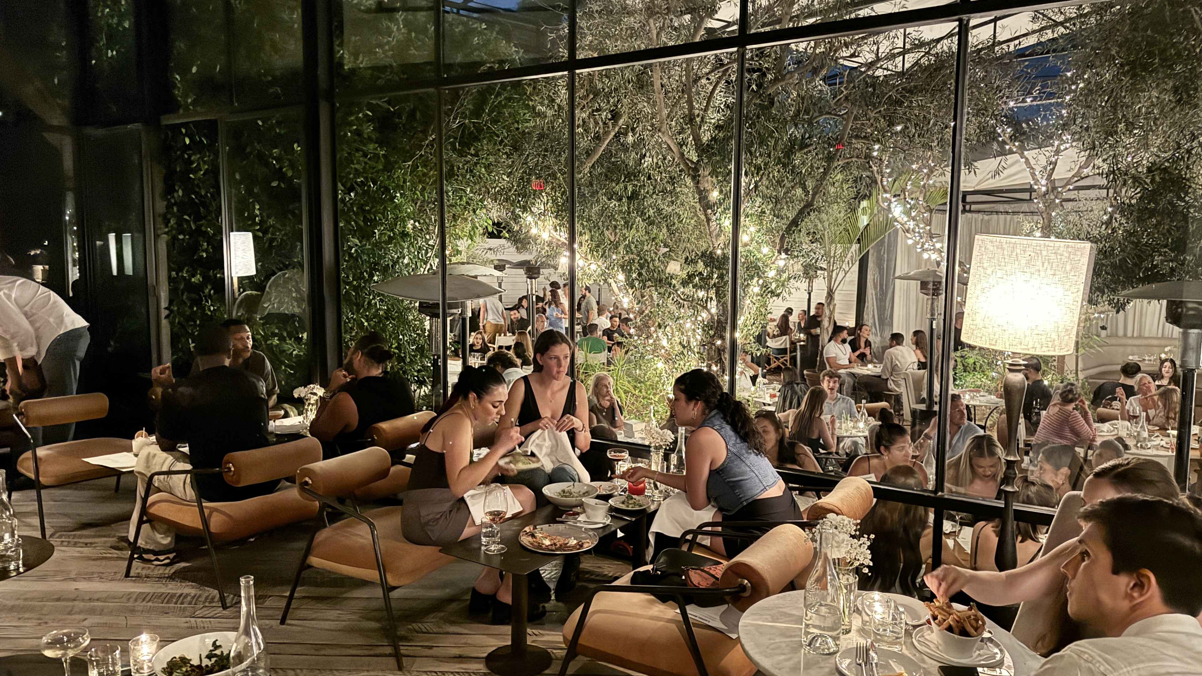 The patio at Laurel hardware.