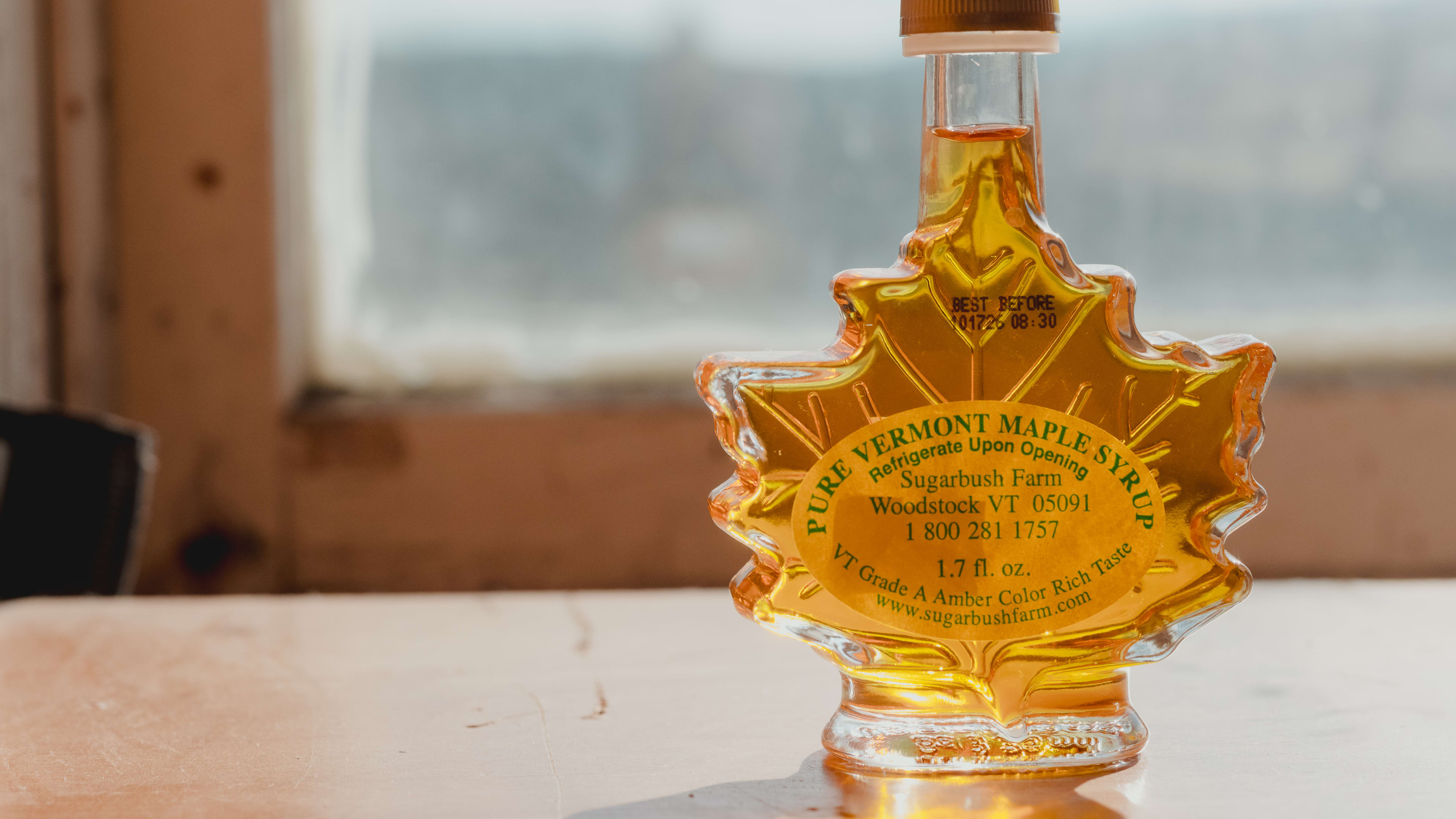 Vermont maple syrup at Sugarbush Farm