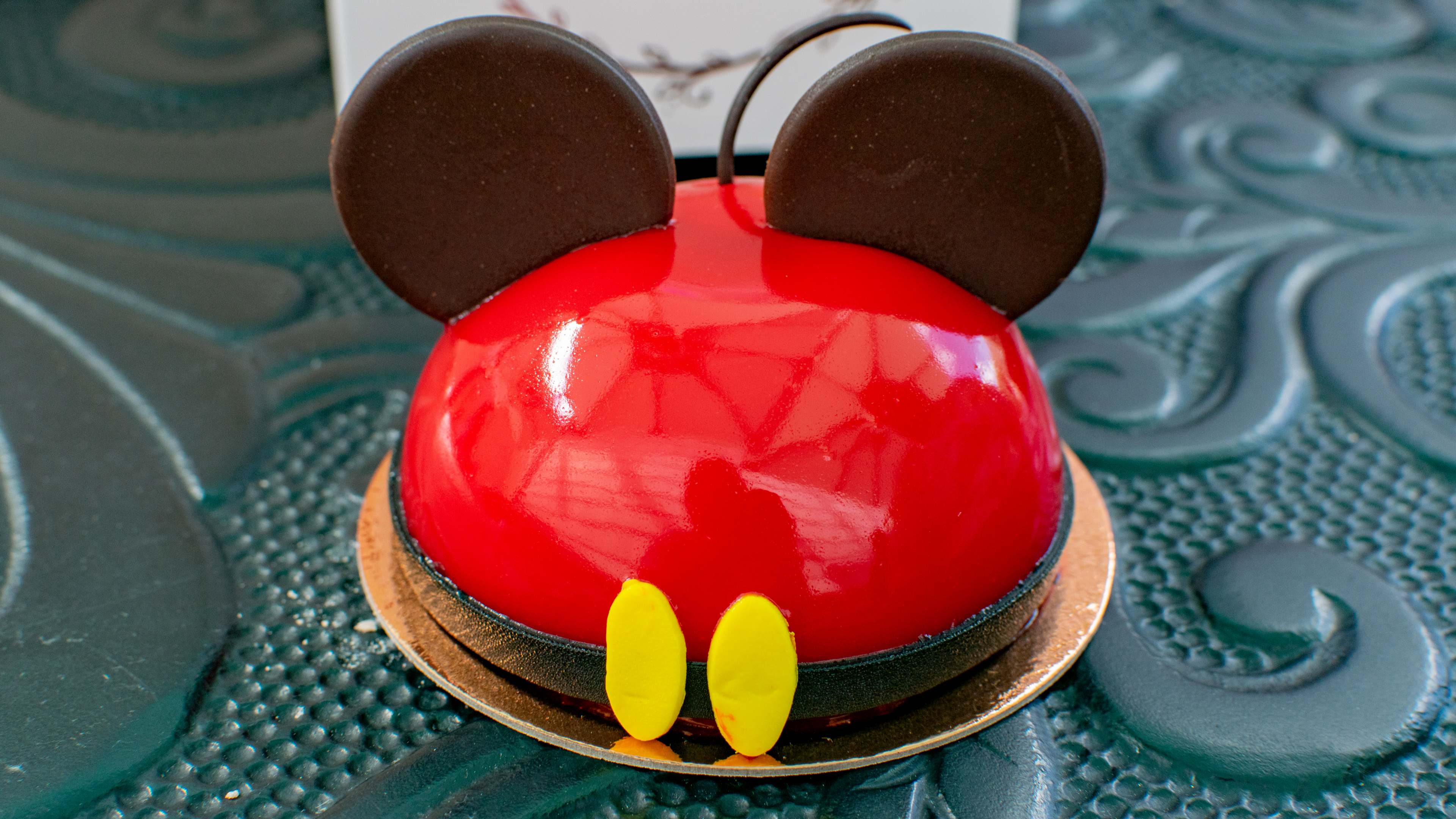 The Mickey character cake from Amorette's in Disney Springs.