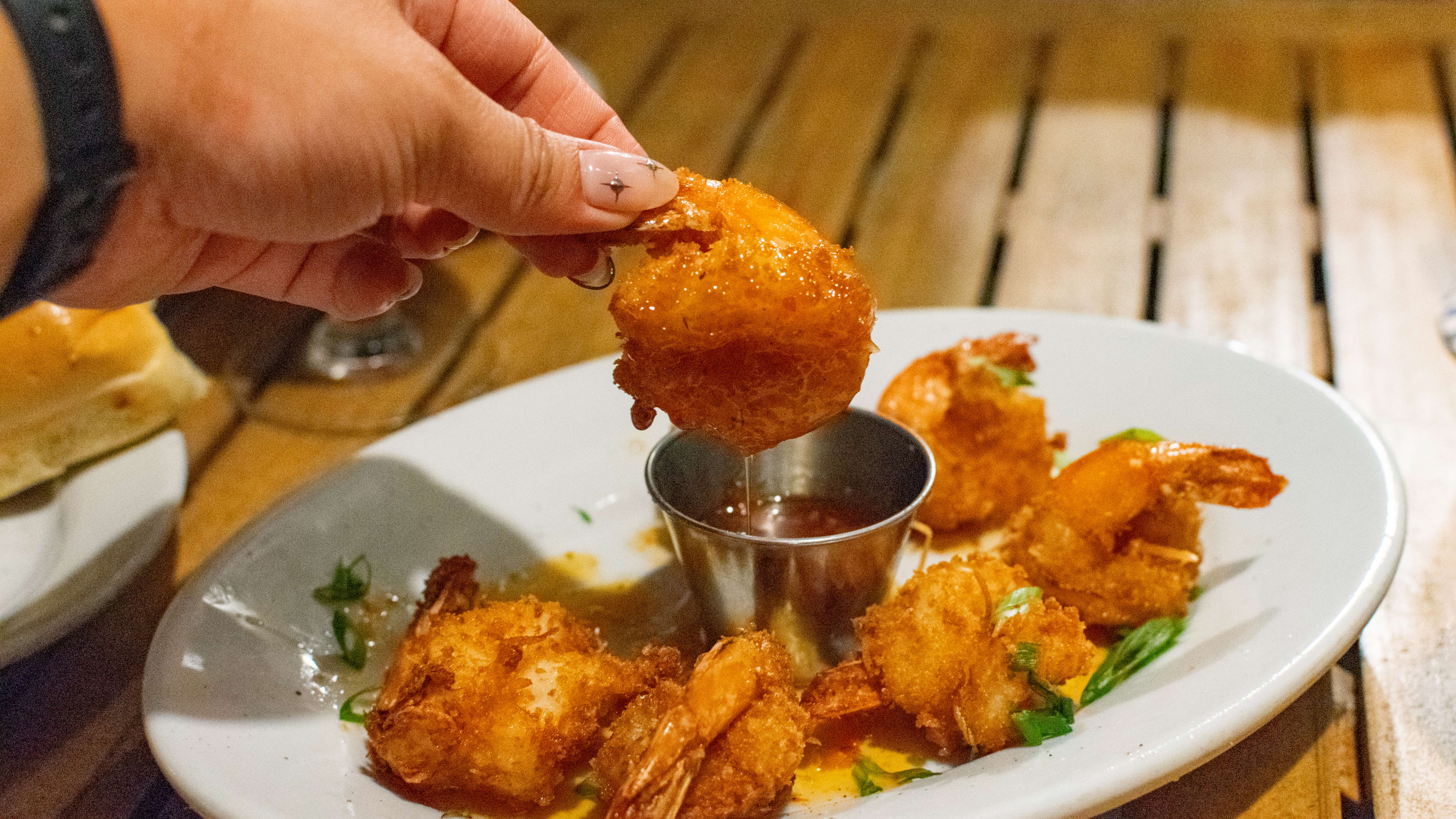 Coconut shrimp at The Boathouse in Disney Springs