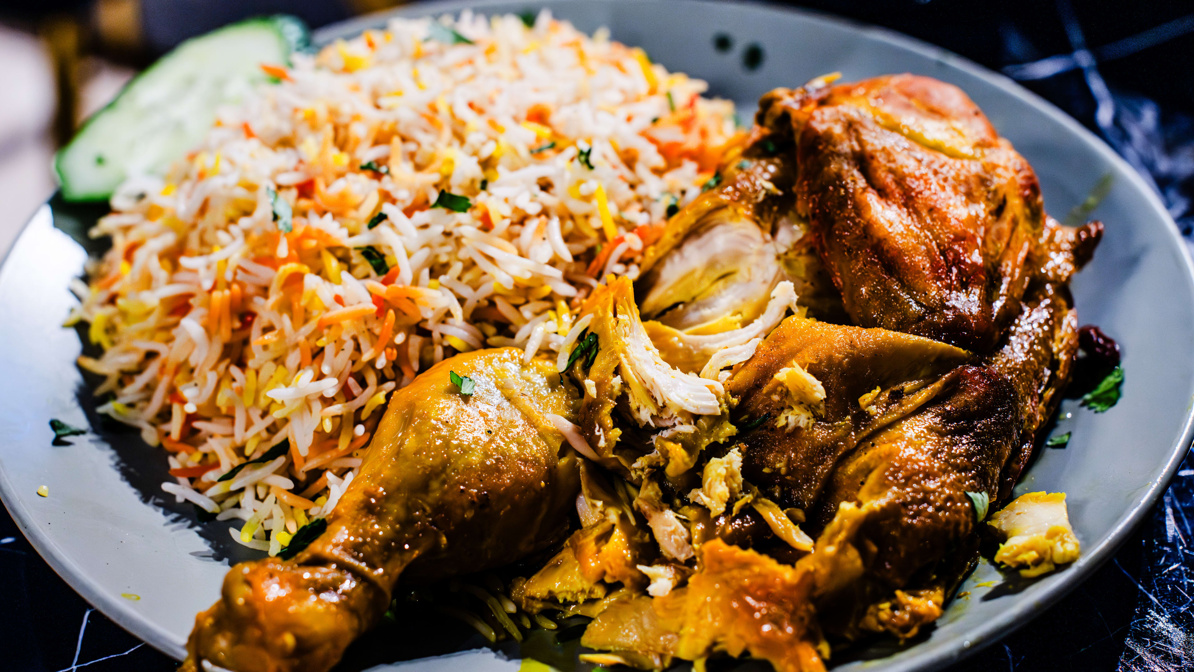 The chicken mandi from Bab al-Yemen.