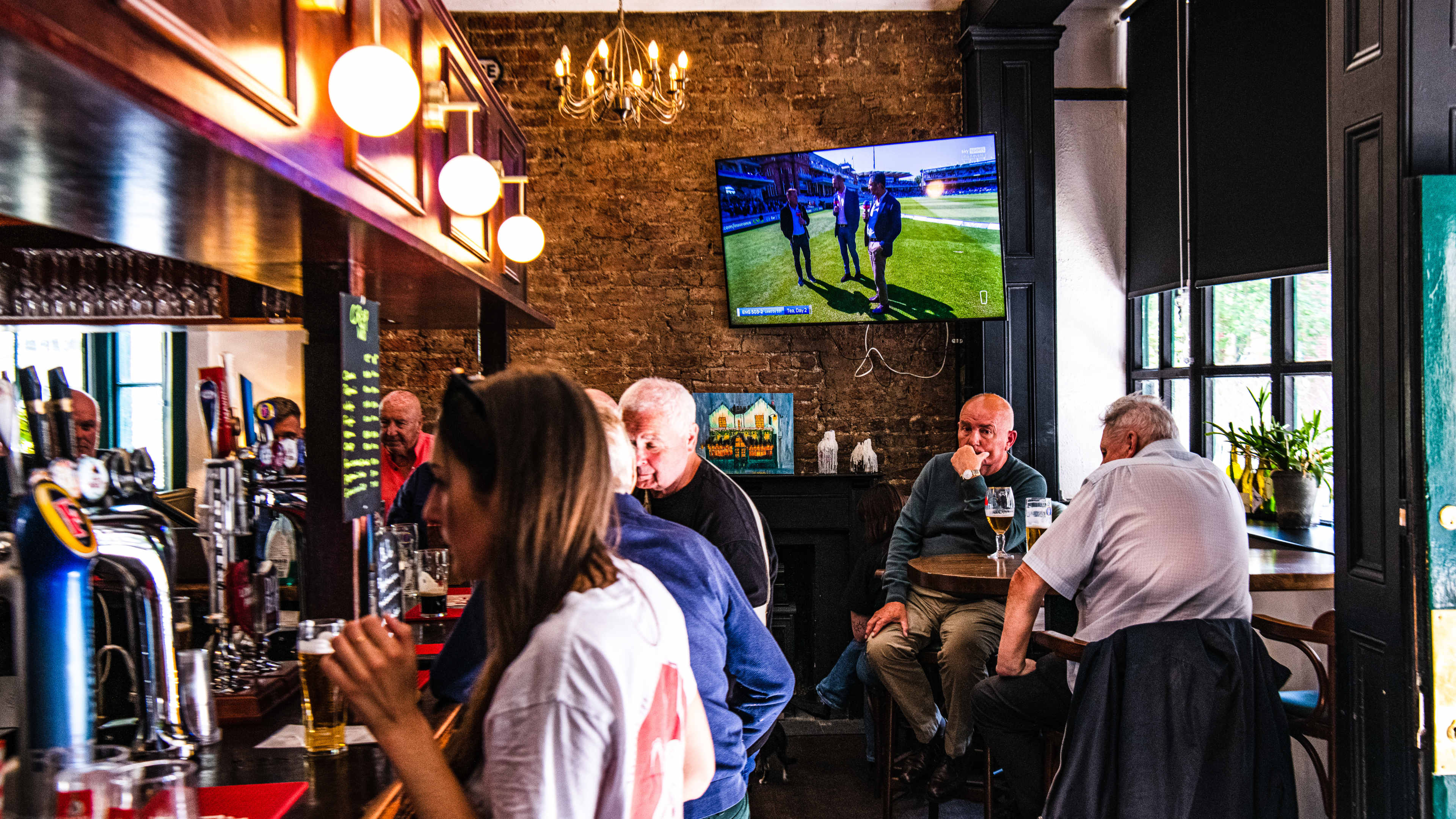 The interior of The Chancellor's pub in Hammersmith where Crisp Pizza is made.