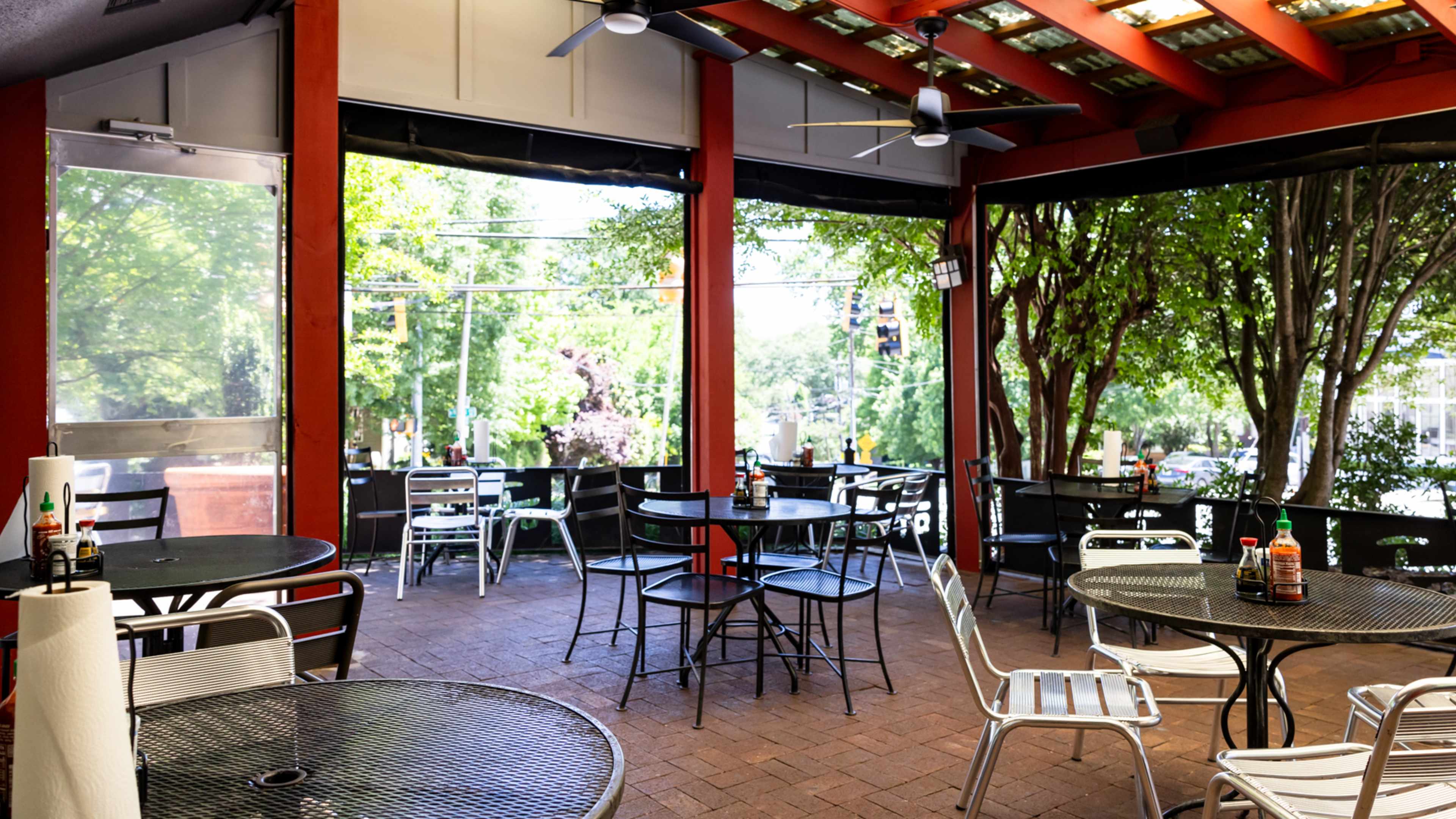 restaurant covered patio