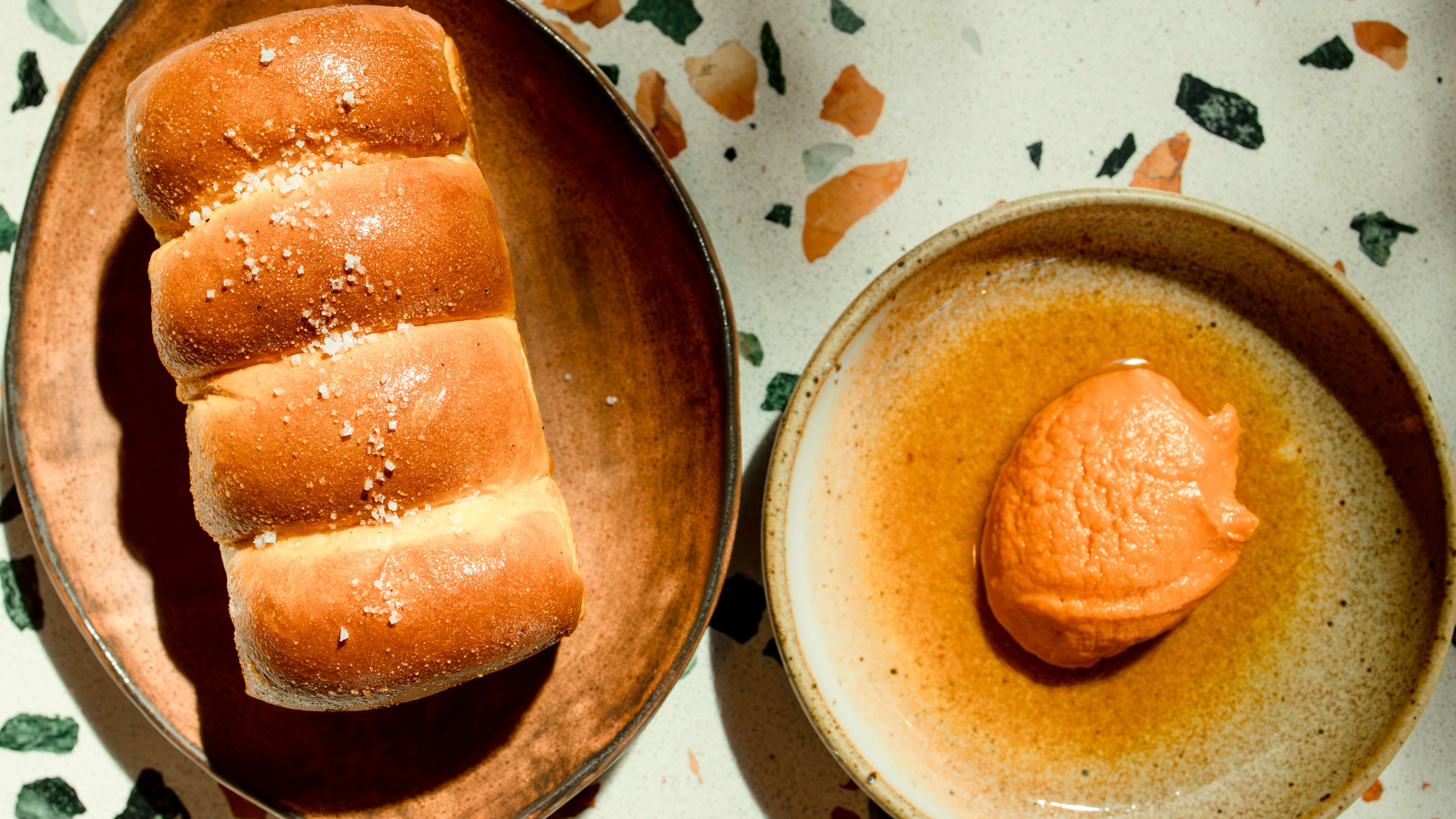 The milk bread and sweet potato purée at Ethel's Fancy