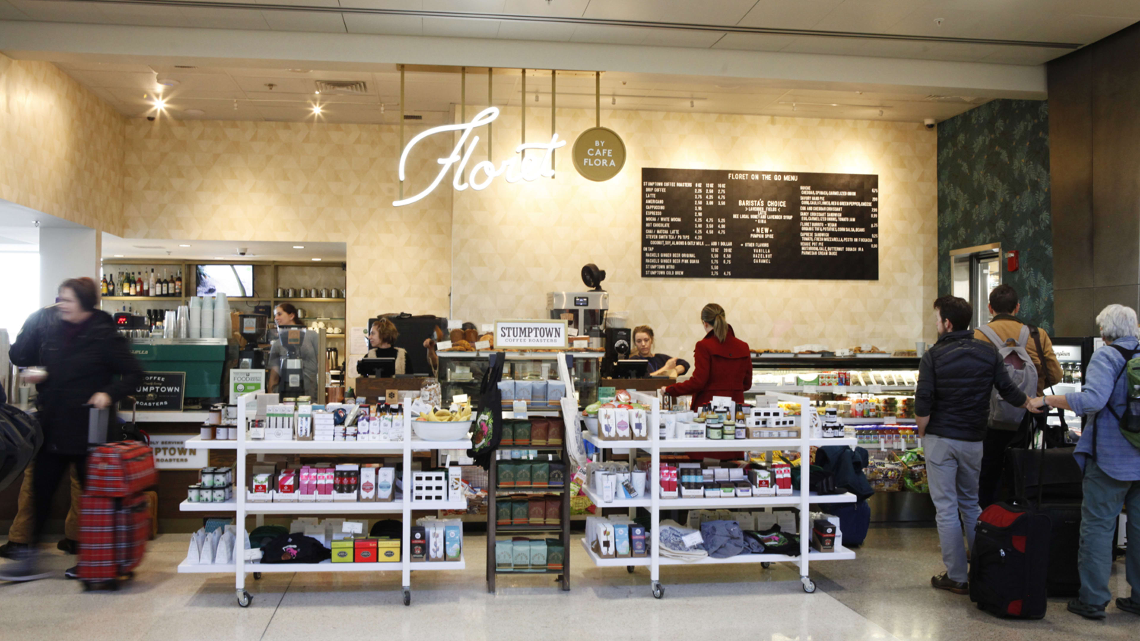 exterior of Floret at SeaTac airport