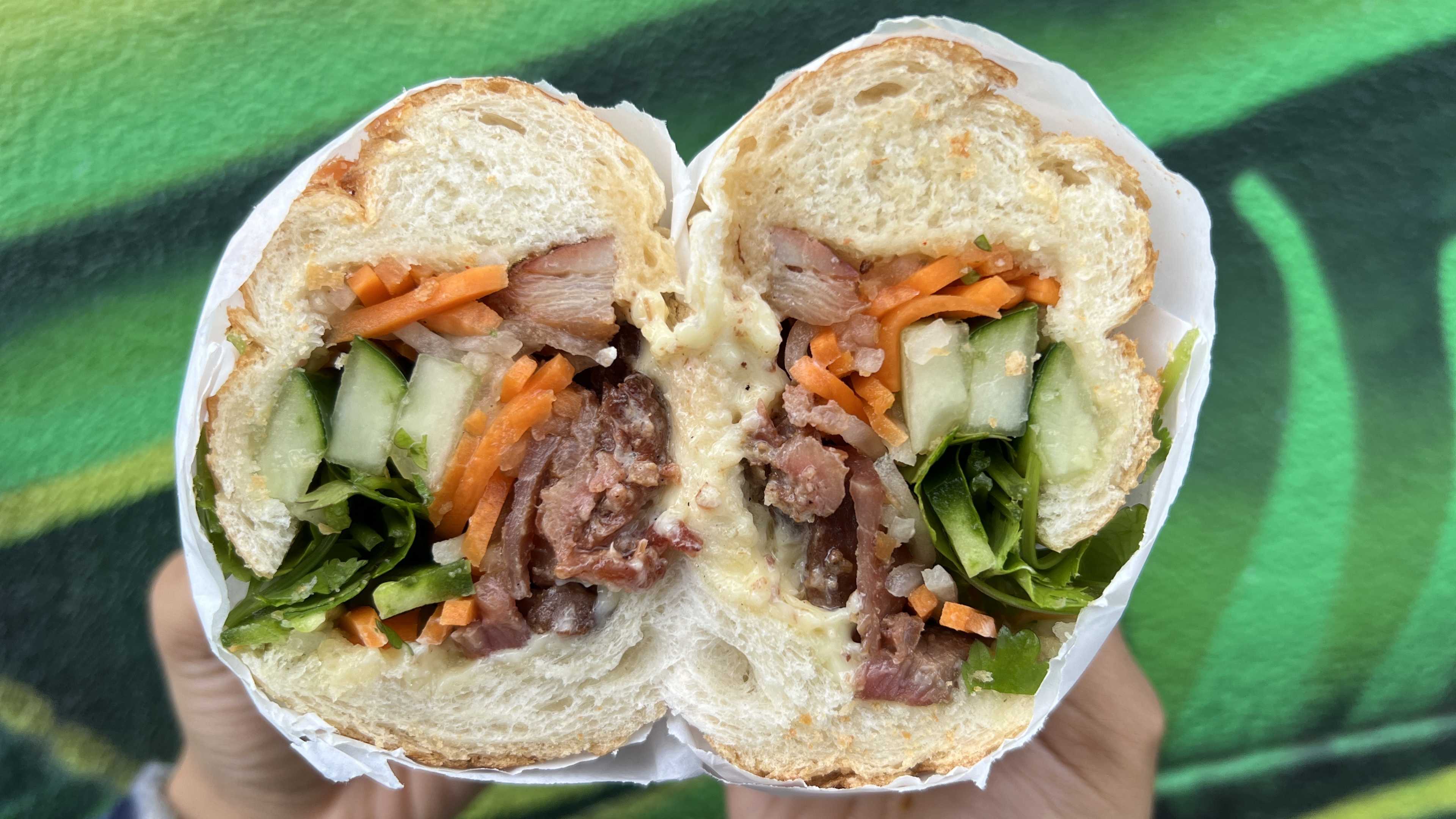 roasted pork bánh mì from Saigon Deli