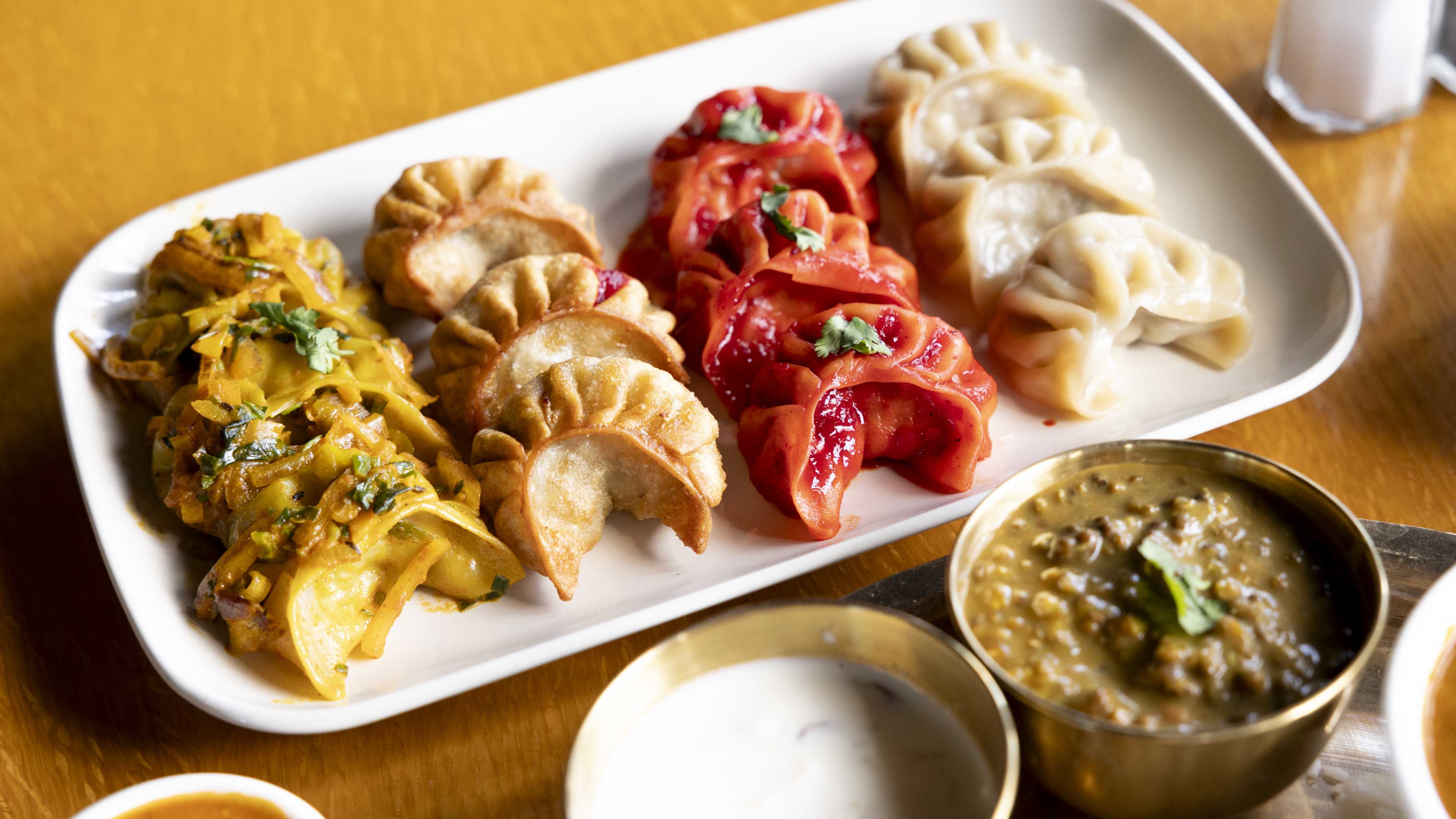 Assortment of momos