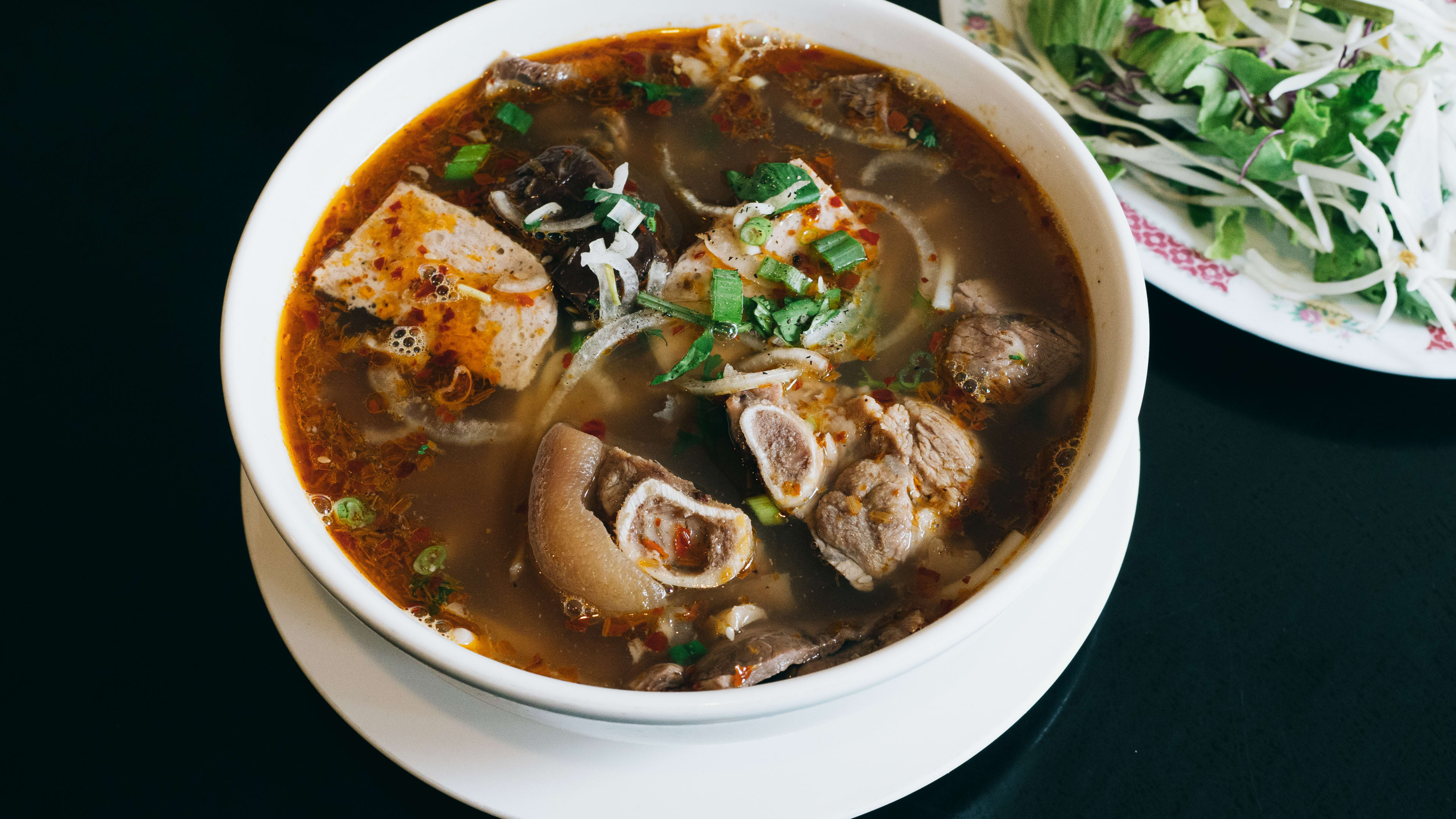 A bowl of Bun Bo Hue