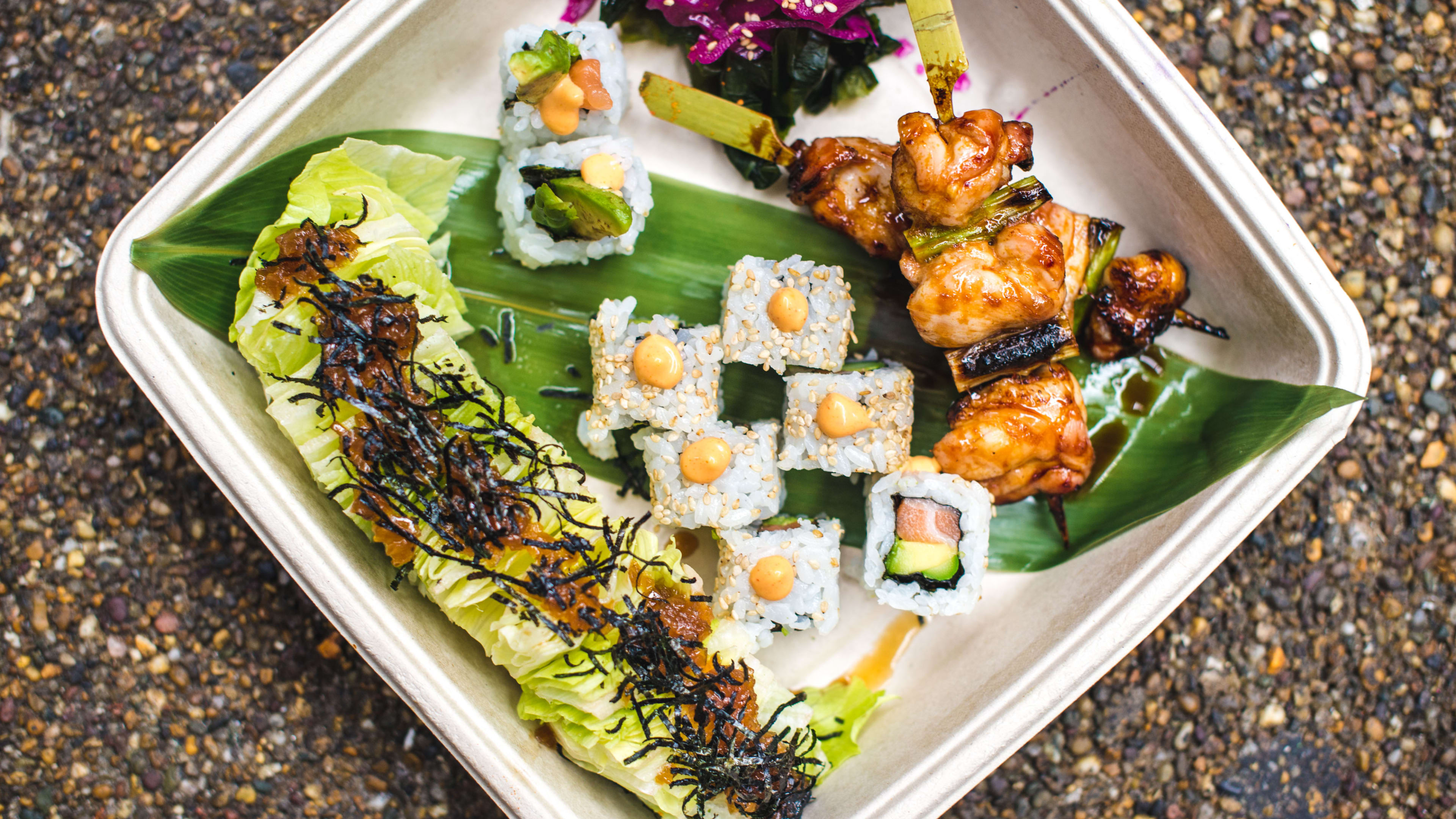 Sood Sushi box from The Kitchens At Old Spitalfields Market.