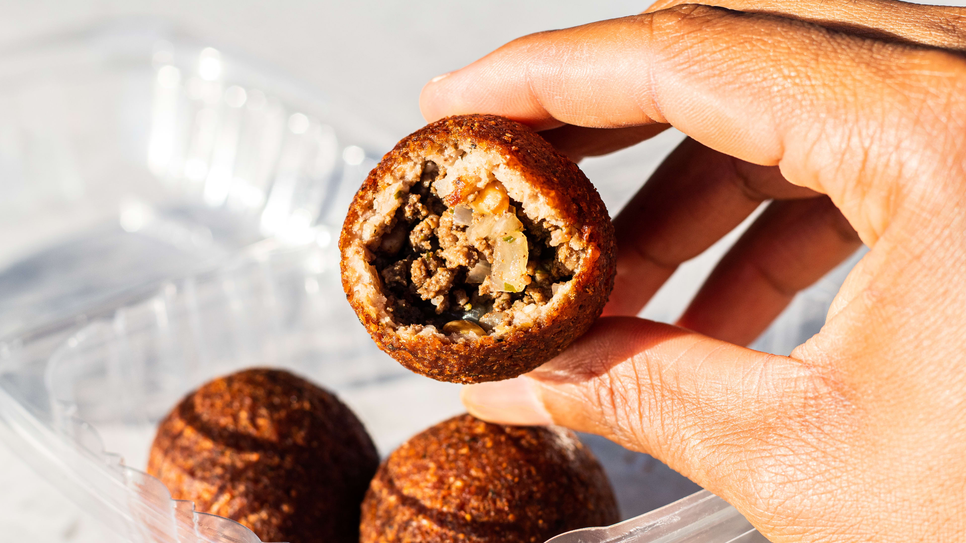 The fried kibbeh from Lebanese Guys.