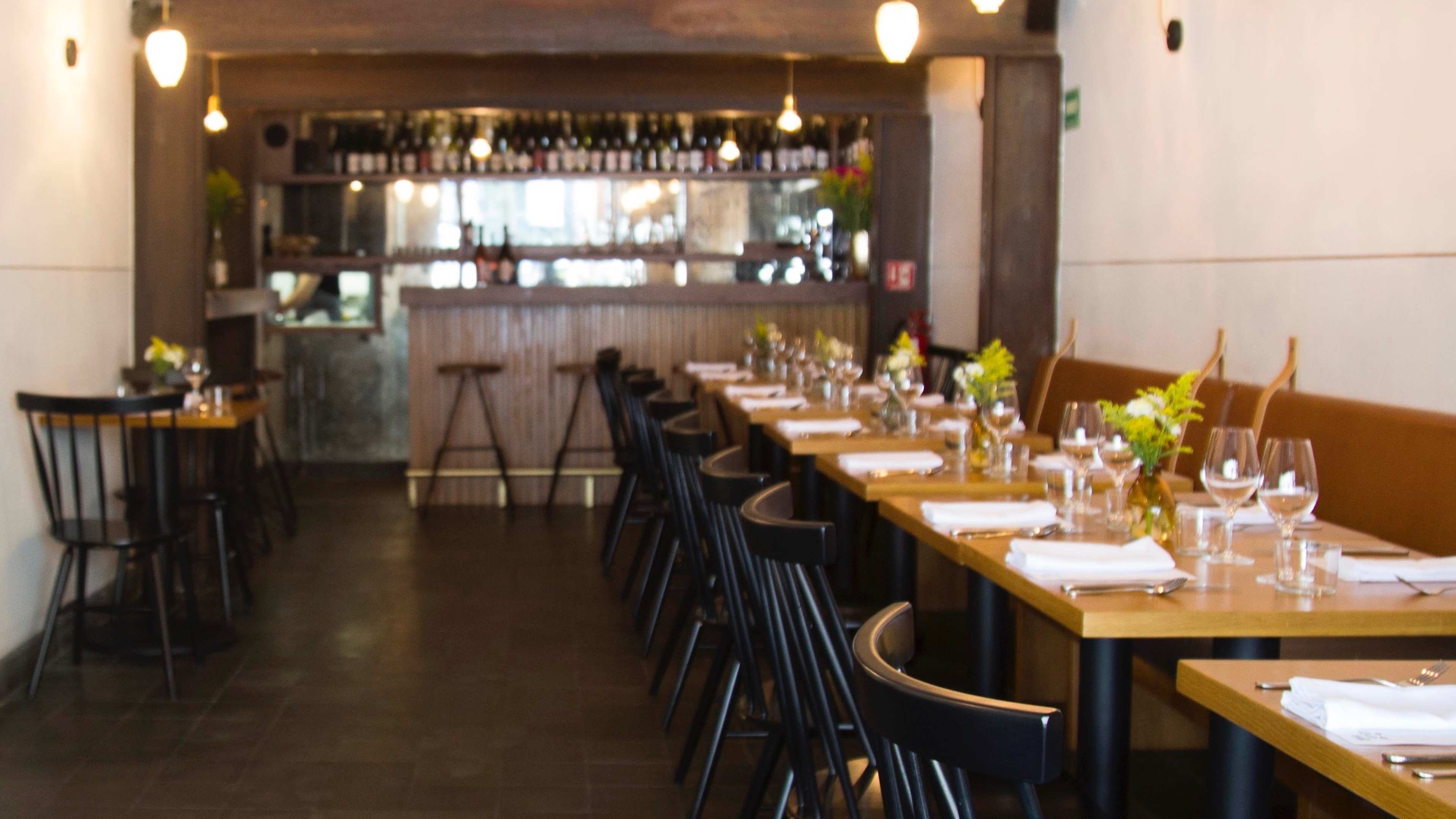 The tables at Loup Bar in Mexico City