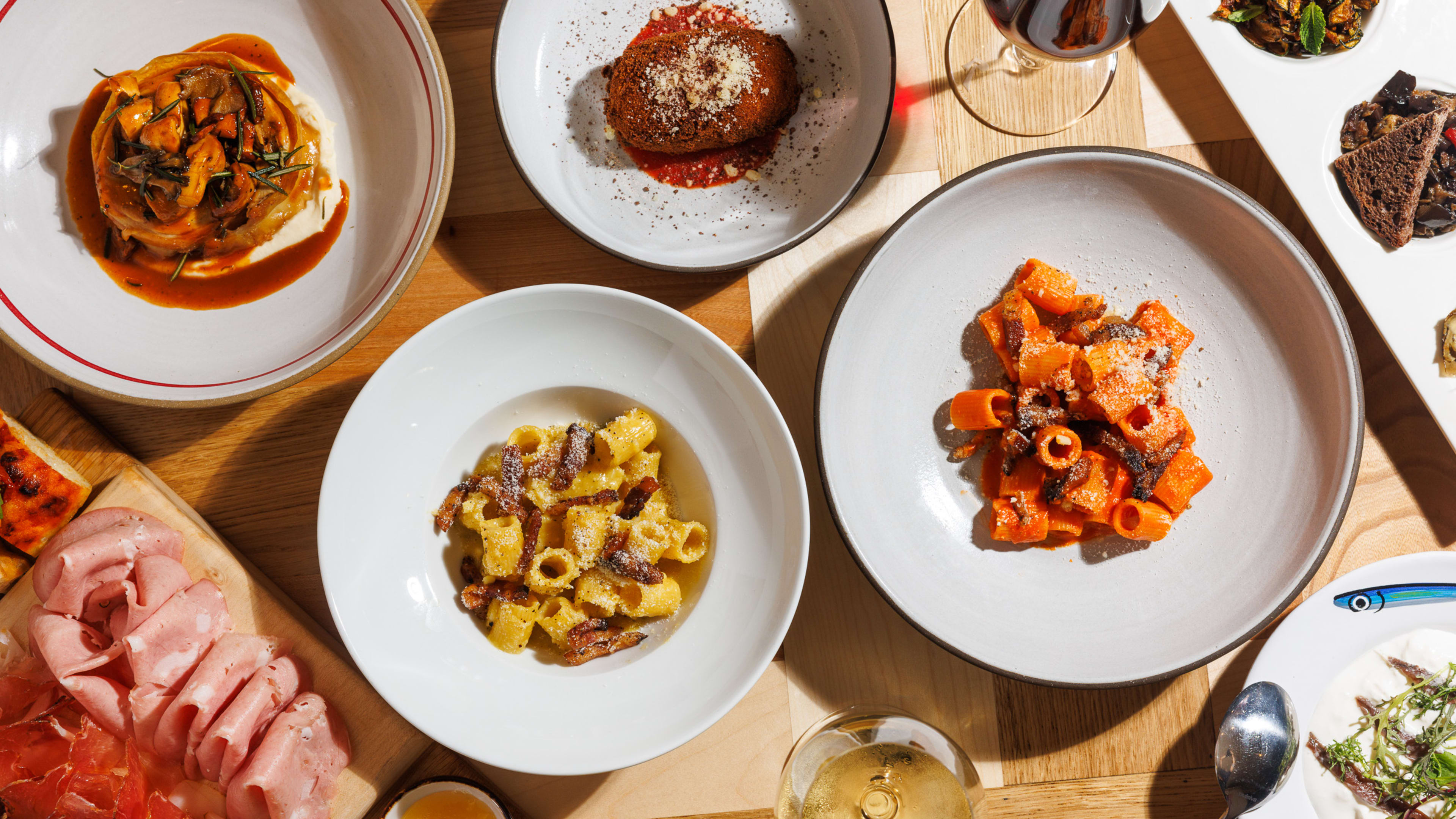 a few pastas and other dishes from Roscioli in NYC