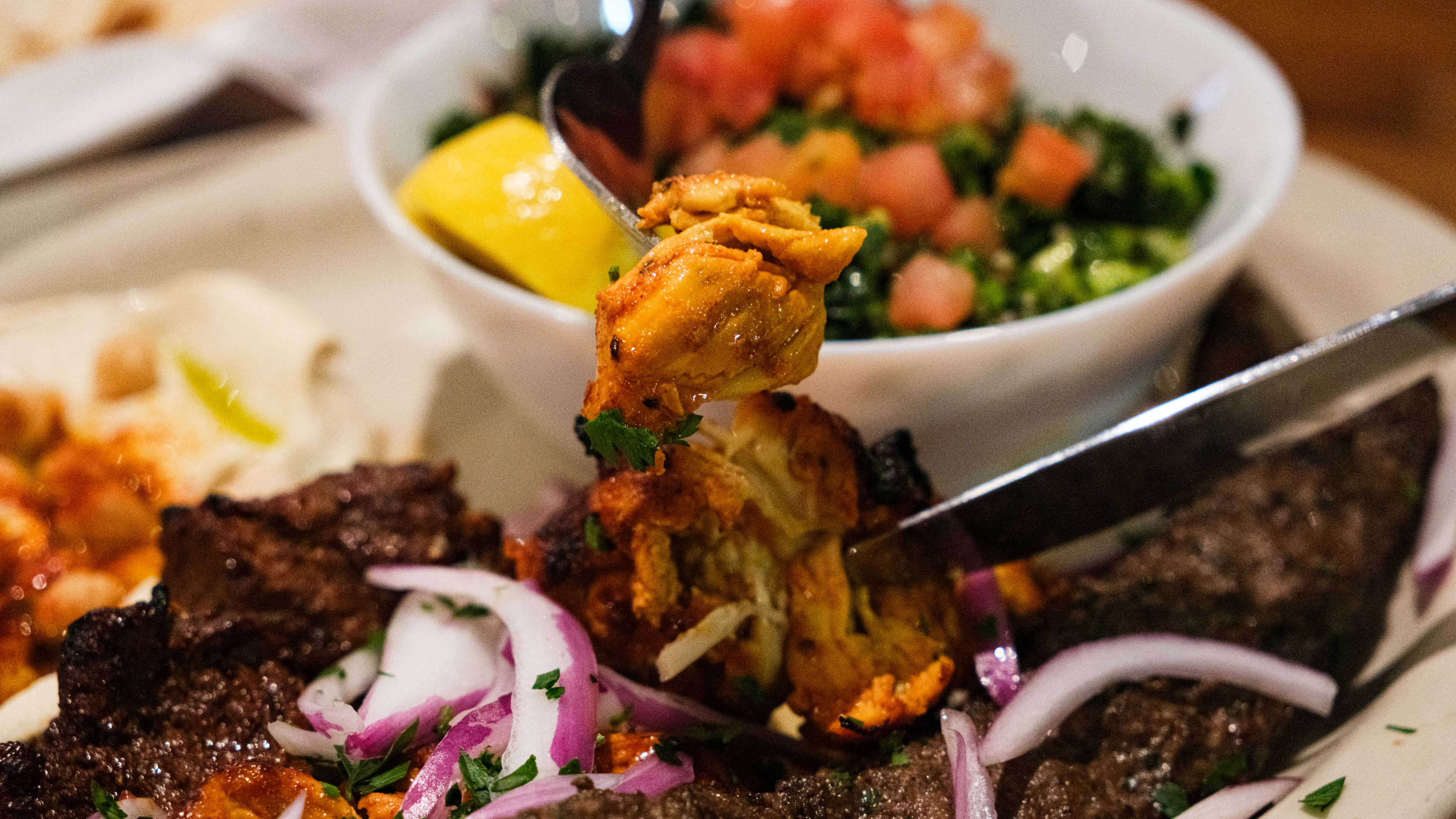 The mixed grill plate from Nara Cafe.