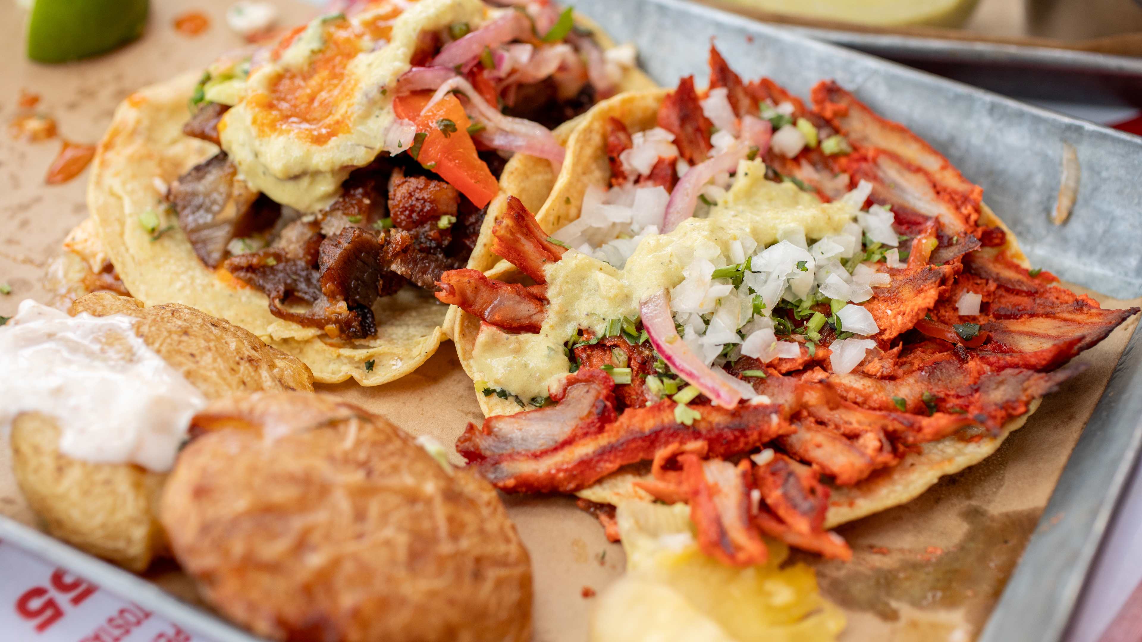 Taco al pastor at Taqueria Orinoco