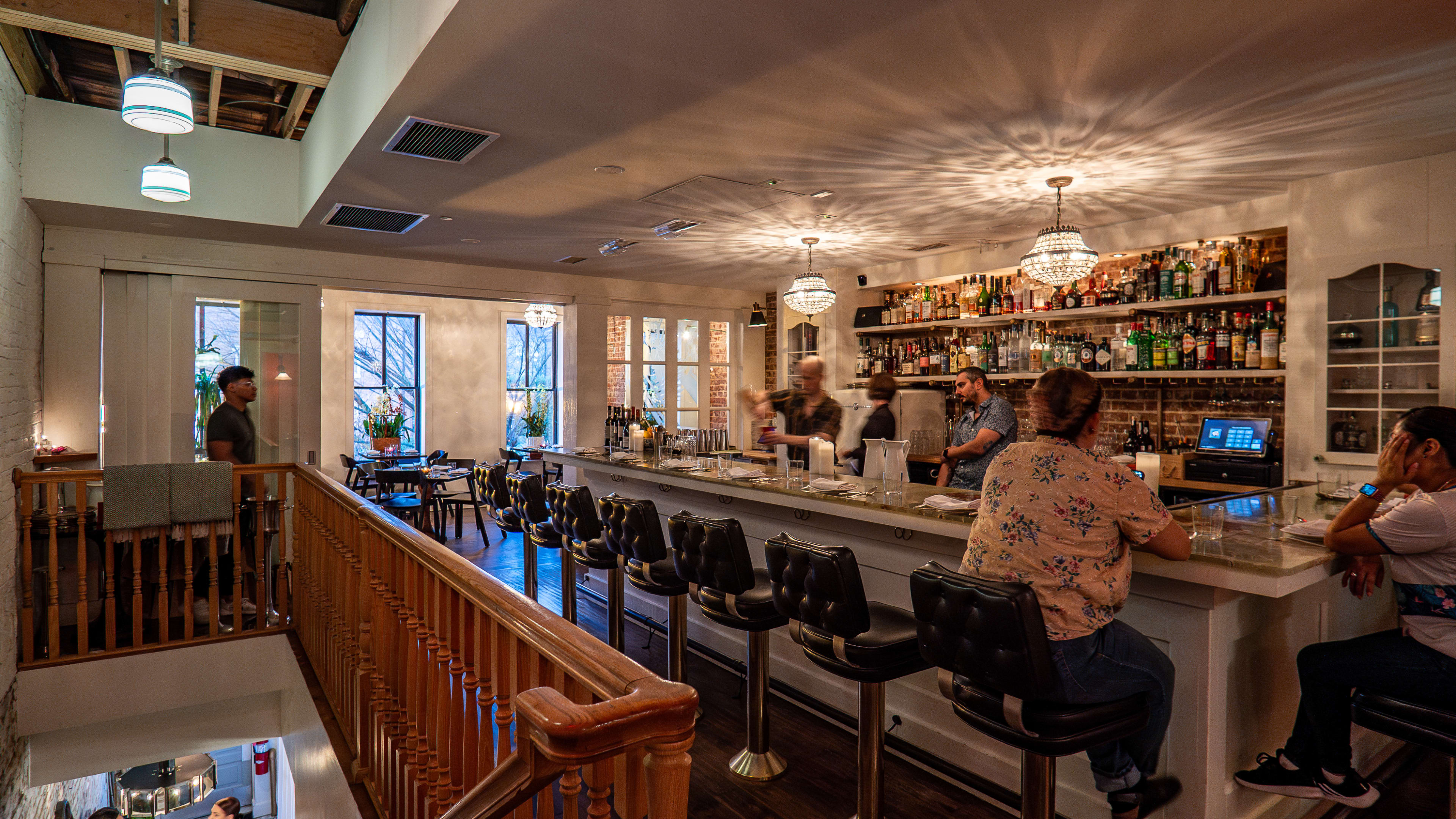 upstairs bar area